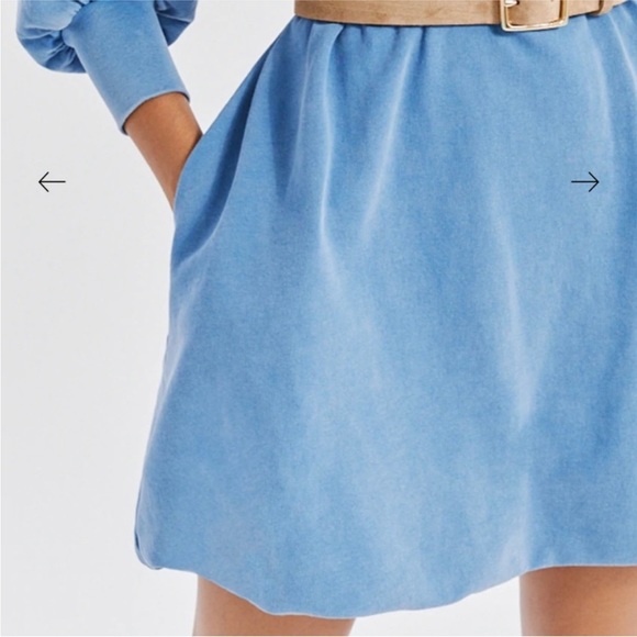 Something Navy Mini Sweatshirt Bubble Dress - Picture 6 of 6